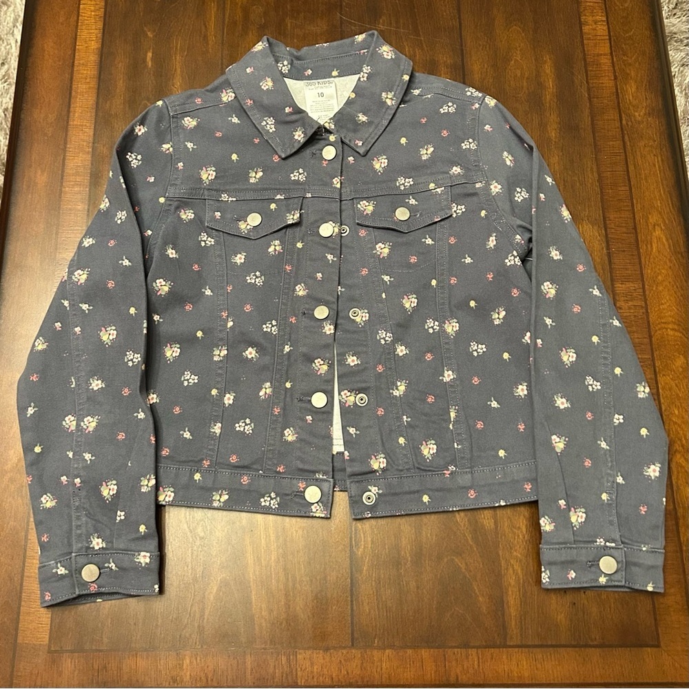 365 Kids Floral‎ Denim Jacket